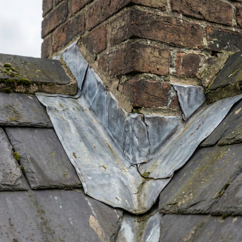 Damaged roof tiles showing signs of wear and water damage in Hampshire